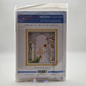Maydear Roman Times Cross Stitch Kit Pre-Printed Fabric